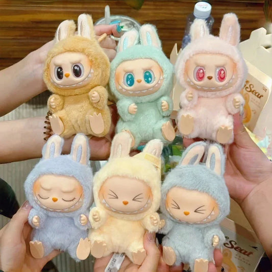 Hot Anime Figure Kawaii Monsters Labubu Have A Seat Series Vinyl Face Doll Model Toy Blind Box Keychain Toy High-Quality Replica